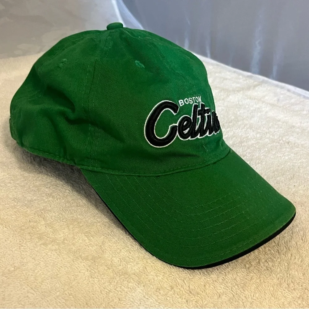 Boston Celtics Green & Black Adjustable Cotton Basketball Cap by NBA Elevation